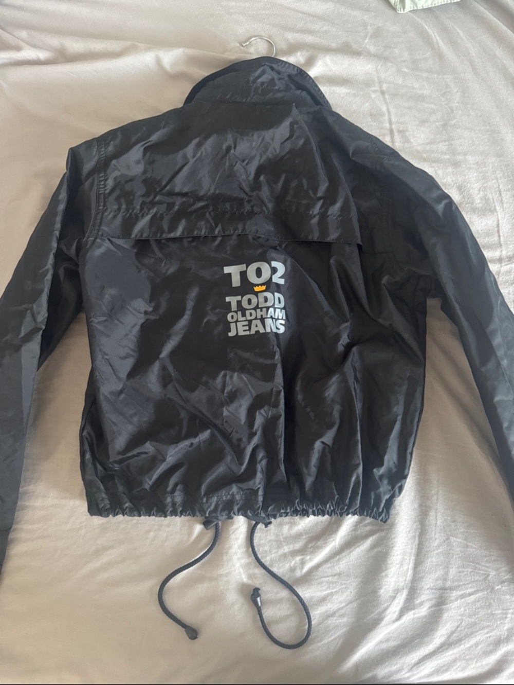 Black Windbreaker Jacket - Picture 3 of 3